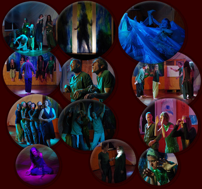 Bilder aus dem vierten Tanztheater 'Unter Wasser ... und daneben'